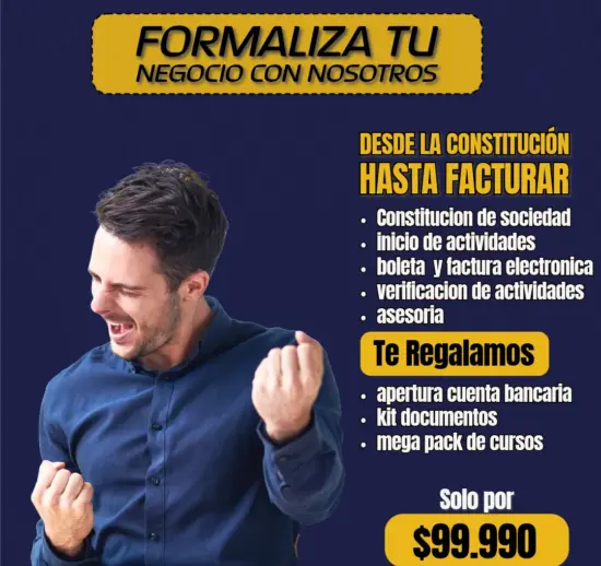 Pack constitucion de sociedad + inicio de actividades