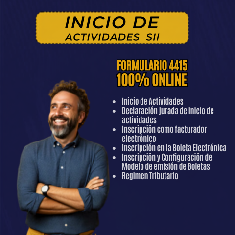 Inicio de Actividades en el SII | Trámite Online | EmprendeGO